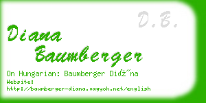 diana baumberger business card